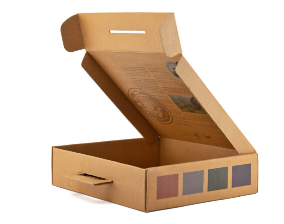 קופסא אריזה חומה גדולה הודפס עי ע.ר הדפסות